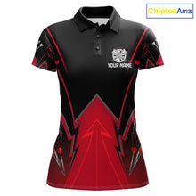 Load image into Gallery viewer, Personalized Blue Dartboard &amp; Arrow Darts Polo &amp; 1/4-Zip Shirt For Women Dart Team Jerseys NYN2945