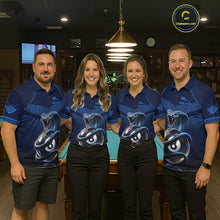 Load image into Gallery viewer, Personalized Funny 8 Ball Pool Cobra Snake Billiard Shirts For Women Billiard Polo &amp; 1/4-Zip Jerseys NYN2988