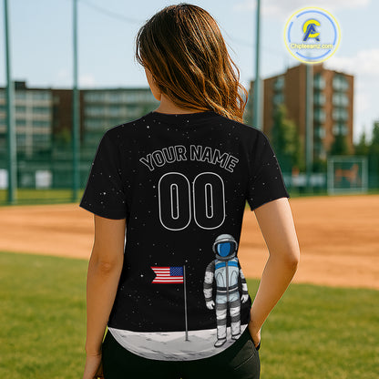 Custom Astronaut Baseball Shirt For Women Youth Astronaut Authentic Baseball Jersey NYN1379