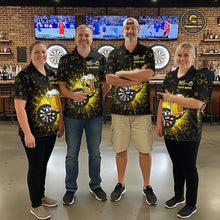 Load image into Gallery viewer, Funny Dartboard Cheer Beer Darts Team Shirt For Men Personalized Dart Quarter-Zip Jerseys NYN2574