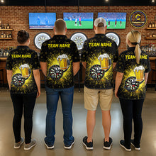 Load image into Gallery viewer, Funny Dartboard Cheer Beer Darts Team Shirt For Men Personalized Dart Quarter-Zip Jerseys NYN2574