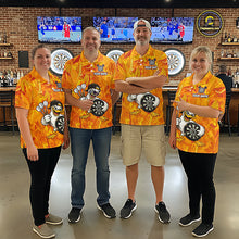 Load image into Gallery viewer, Personalized Funny Duck Darts Polo &amp; 1/4-Zip Shirt For Women Custom Duck Dart Team Dart Jerseys NYN2958