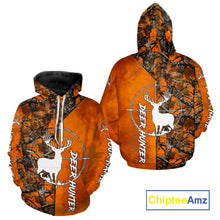 Load image into Gallery viewer, Personalized Orange Camo Deer Hunting 3D Printing Shirts for Hunters, Hunting Gifts NBT129