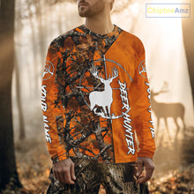 Load image into Gallery viewer, Personalized Orange Camo Deer Hunting 3D Printing Shirts for Hunters, Hunting Gifts NBT129