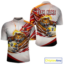 Load image into Gallery viewer, Red Thunders Tiger Claws Pool 8 Ball Billiard Shirt For Men Personalized Billiard Team Jerseys NYN2631