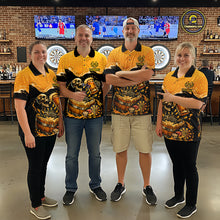 Load image into Gallery viewer, Custom Funny Skeleton Play Dart And Beer Dartboard Women Polo Shirt Personalized Dart Team Jerseys NYN2773