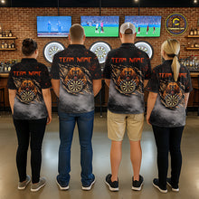 Load image into Gallery viewer, Personalized Funny Bear Grunge Camouflage Darts Polo &amp; 1/4-Zip Shirts For Women Dart Team Jerseys NYN2814