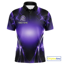 Load image into Gallery viewer, Custom Light Purple Cobra Darts Men Polo &amp; 1/4-Zip Dart Shirt Funny Rich Cobra Outfit Dart Jerseys NYN2902