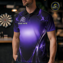 Load image into Gallery viewer, Custom Light Purple Cobra Darts Men Polo &amp; 1/4-Zip Dart Shirt Funny Rich Cobra Outfit Dart Jerseys NYN2902