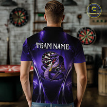 Load image into Gallery viewer, Custom Light Purple Cobra Darts Men Polo &amp; 1/4-Zip Dart Shirt Funny Rich Cobra Outfit Dart Jerseys NYN2902