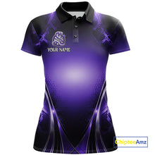 Load image into Gallery viewer, Custom Light Purple Cobra Darts Women Polo &amp; 1/4-Zip Dart Shirt Funny Rich Cobra Outfit Dart Jerseys NYN2902