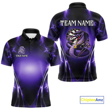 Load image into Gallery viewer, Custom Light Purple Cobra Darts Men Polo &amp; 1/4-Zip Dart Shirt Funny Rich Cobra Outfit Dart Jerseys NYN2902