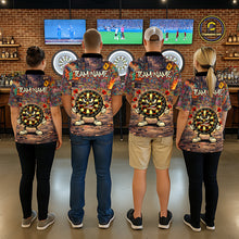 Load image into Gallery viewer, Funny Dartboard Smoking Women Darts Team Shirt Personalized Graffiti Dart Polo Jerseys NYN2554