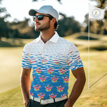 Load image into Gallery viewer, Flamingo Golf Clothing Waving Summer Golf Shirt Funny Custom Floral Golf Polo, Best Golf Gifts NYN2937