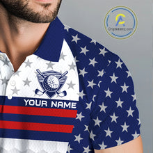 Load image into Gallery viewer, American Flag Anniversary Men Golf Polo Shirt Custom Golf Team Patriotic Golf Tops NYN3384