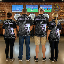 Load image into Gallery viewer, Bull &amp; Dartboard Custom Grunge Men's Darts 1/4-Zip Shirt Holographic Darts Team Jersey NYN2353