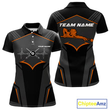 Load image into Gallery viewer, Custom 8 Ball Pool Team Shirts Women's Billiard Attire Personalized Billiard Ballls Gifts|Orange NYN2395