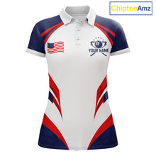 Load image into Gallery viewer, Custom 250 Years Freedom Eagle 8 Ball Pool Billiard Shirt For Women Patriotic Billiard Apparel NYN2633