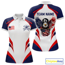 Load image into Gallery viewer, Custom 250 Years Freedom Eagle 8 Ball Pool Billiard Shirt For Women Patriotic Billiard Apparel NYN2633