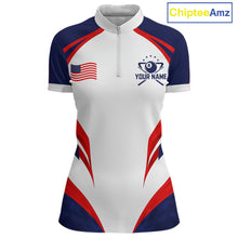 Load image into Gallery viewer, Custom 250 Years Freedom Eagle 8 Ball Pool Billiard Shirt For Women Patriotic Billiard Apparel NYN2633