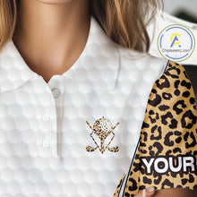 Load image into Gallery viewer, Camouflage Pattern Golf Ball Womens Golf Polo Shirts Custom Golf Team Clothing Golf Gifts For Women NYN2836