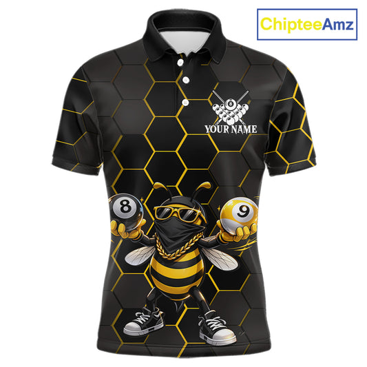 Hexagon Funny Thief-Bee 8 Ball And 9 Ball Men Billiard Pool Jersey Custom Billiard Team Appeal NYN2760