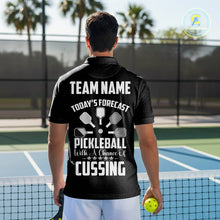 Load image into Gallery viewer, Custom Black-White Caro Pickleball Ball League Jerseys Men Pickleball Paddle Team Shirts NYN2145
