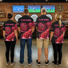 Load image into Gallery viewer, Funny Pink Hearts Tornado Dartboard Men Darts Valentine Shirt Custom Dart 1/4-Zip Couple Gifts NYN2536