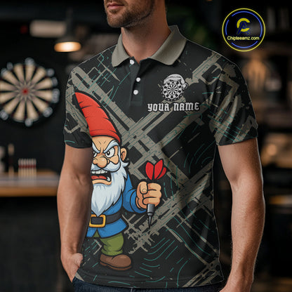 Custom Santa Claus Dartboard Funny Christmas Dart Team Men Polo Shirt Xmas Dart Gifts NYN1537