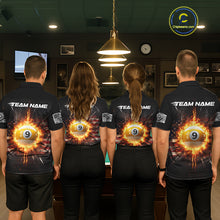 Load image into Gallery viewer, 8 Ball Pool 9 Ball Women Billiard Polo &amp; 1/4-Zip Shirt Custom Patriotic Billiard Team Jersey NYN2371