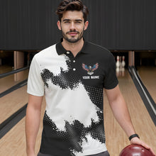 Load image into Gallery viewer, Custom Bowling Shirt Eagle Bowling Team Jersey Men Polo Shirt for Bowlers QZT296