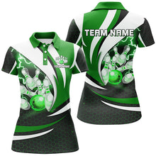 Load image into Gallery viewer, Personalized Bowling Shirt for Women Polo Camo Thunder Bowling Team League QZT429