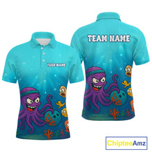 Load image into Gallery viewer, Custom Octopus Bowling Shirt for Team Bowling Jersey for Men Bowling Accessories QZT769