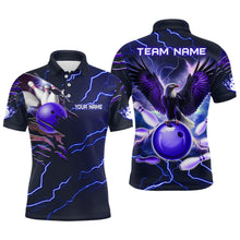 Load image into Gallery viewer, Personalized Men Polo Eagle Bowling Shirts Bowling Team League QZT437