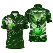 Load image into Gallery viewer, Personalized Men Polo Eagle Bowling Shirts Bowling Team League QZT437