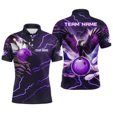 Load image into Gallery viewer, Personalized Men Polo Eagle Bowling Shirts Bowling Team League QZT437