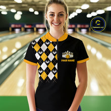 Load image into Gallery viewer, Chick Bowling Shirt Funny Chicken Bowling Team Jersey for Women Polo &amp; Quarter-Zip Bowling League QZT705