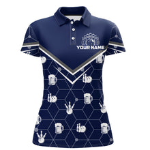 Load image into Gallery viewer, Personalized Camo Polo Shirt Bowling Shirt for Women Custom Bowling Jersey Bowling Team League QZT253