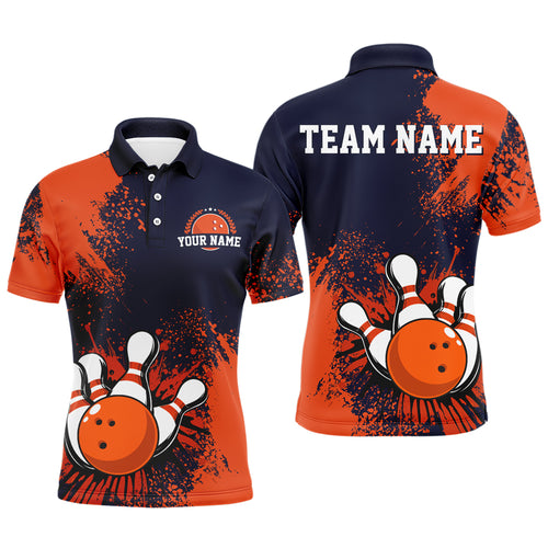 Personalized Men's Bowling Shirts Bowling Jersey Polo Bowling Performance QZT497