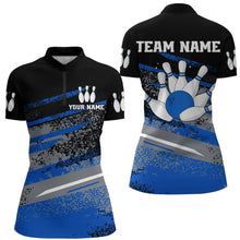 Load image into Gallery viewer, Personalized Women's Bowling Jersey Quarter Zip Bowling Team Shirts Bowling Gifts QZT501