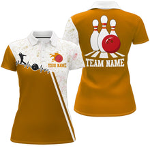 Load image into Gallery viewer, Women's Bowling Shirt Personalized Camo Bowling Jersey Polo Bowling Shirt QZT419