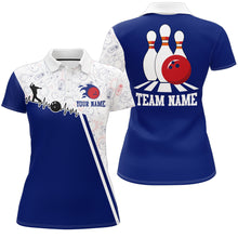 Load image into Gallery viewer, Women's Bowling Shirt Personalized Camo Bowling Jersey Polo Bowling Shirt QZT419