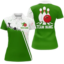 Load image into Gallery viewer, Women's Bowling Shirt Personalized Camo Bowling Jersey Polo Bowling Shirt QZT419