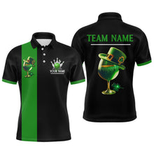 Load image into Gallery viewer, Green Bowling Shirt Custom St Patrick Day for Men Women Polo Bowling Jersey QZT622