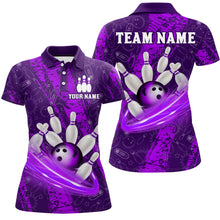 Load image into Gallery viewer, Custom Women 3D Bowling Shirts Bowling Team Jersey Polo Bowlers Gifts Multicolor QZT473