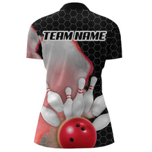 Load image into Gallery viewer, Personalized Bowling Shirt for Women Bowling Jersey Quarter Zip Shirt Unisex QZT284