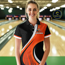 Load image into Gallery viewer, Custom Funny Turkey Bowling Team Shirt Unisex for Women Polo &amp; Quarter-Zip Bowling Outfit QZT756