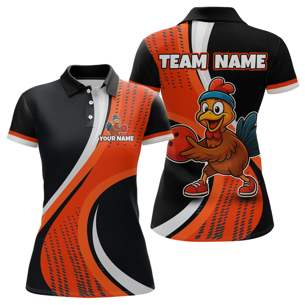 Custom Funny Turkey Bowling Team Shirt Unisex for Women Polo & Quarter-Zip Bowling Outfit QZT756