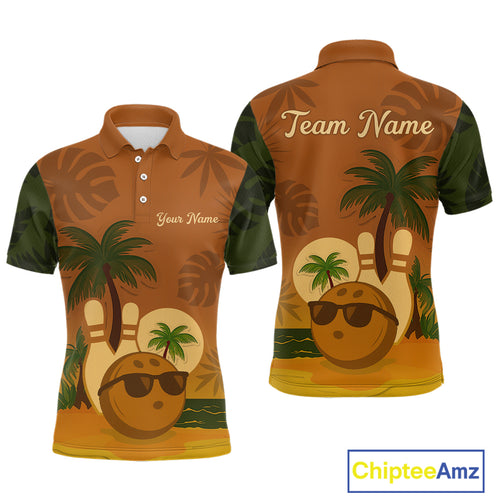 Summer Bowling Shirt for Men and Women Bowling Team League Polo Gift for Bowlers QZT698