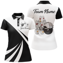 Load image into Gallery viewer, Bowling Shirts Camo US Flag Bowling Polo Bowling Team League for Women QZT416